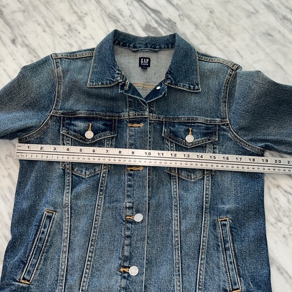 GAP Denim Jacket Dark Wash Size M - Picture 6 of 8